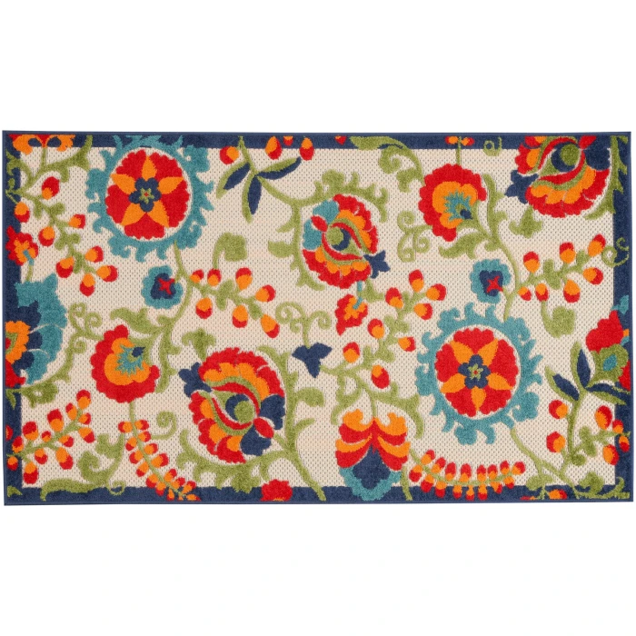 Nourison Aloha Area Rug ALH17 Multicolor 3' x 5'