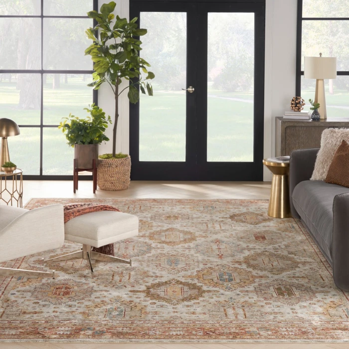 Nourison Sahar Ivory Multicolor SHR01 9 ft. X 13 ft. Rect. Rug