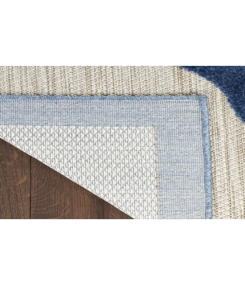 Nourison Aloha Blue Grey ALH33 2 ft. X 6 ft. Rectangle Rug