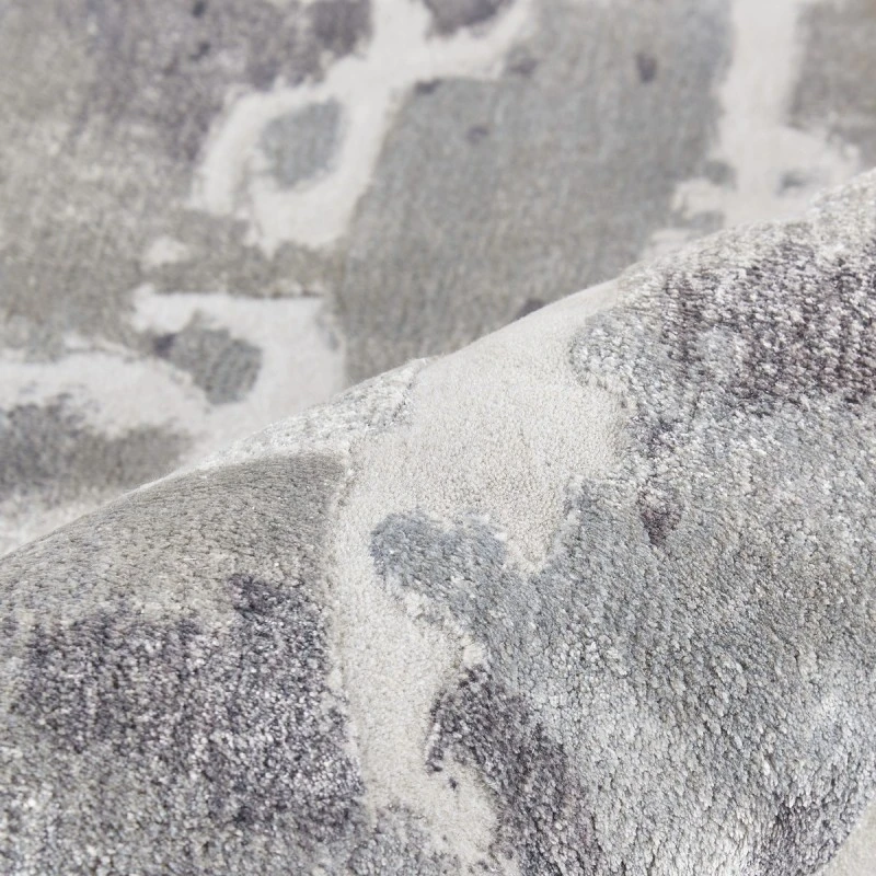 Nourison Prismatic Area Rug PRS12 Silver Grey 2'3" x 3'