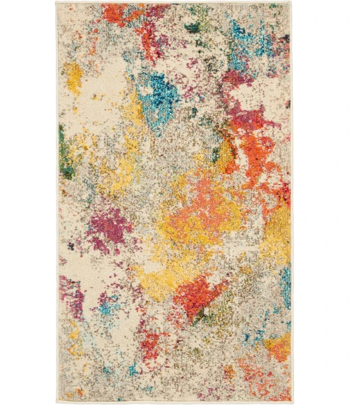 Nourison Celestial Area Rug CES12-Ivory/Multicolor