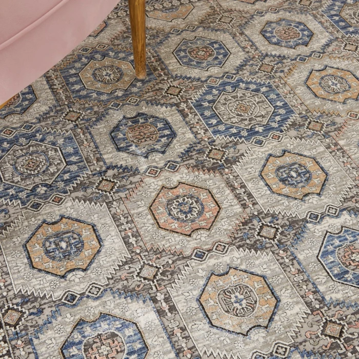Nourison Starry Nights Area Rug STN09-Grey/Navy