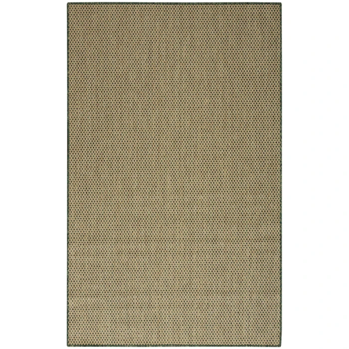 Nourison Courtyard Green COU01 6 ft. X 9 ft. Rectangle Rug