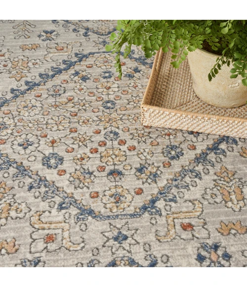 Nicole Curtis Series 4 Area Rug SR403 Grey/Blue