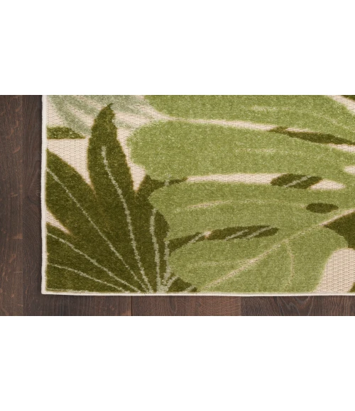 Nourison Aloha Ivory Green ALH40 5 ft. 3 in. X 7 ft. 5 in. Rectangle Rug