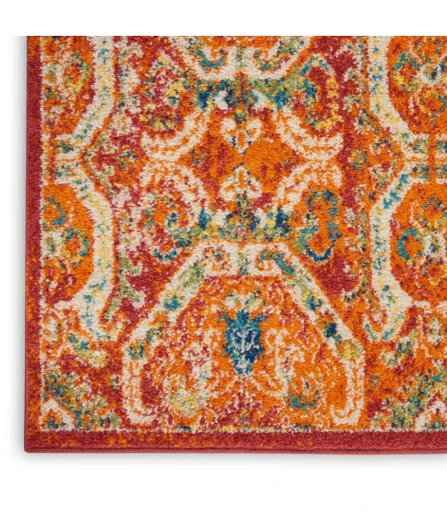 Nourison Allur Area Rug ALR05-Red Multicolor