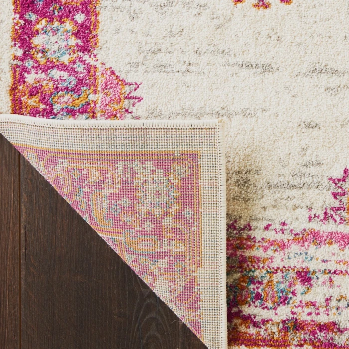 Nourison Passion Area Rug PSN03-Ivory/Fuchsia