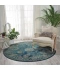 Nourison Home Nourison 2020 Blue NR202 7ft.5in. x Round Round Rug