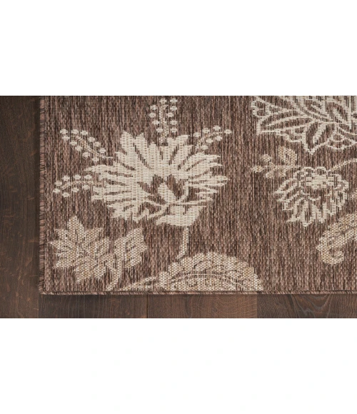 Nourison Garden Oasis Mocha GOA03 4 ft. X 6 ft. Rectangle Rug