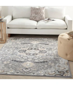 Nourison Home Elation ETN09 Grey 5 ft. 3 in. X 7 ft. 3 in. Area Rug