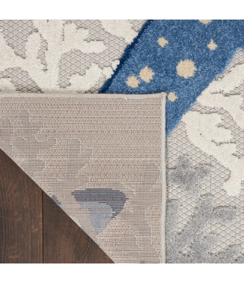Nourison Aloha Area Rug ALH24 Blue/Grey 12' x 15'