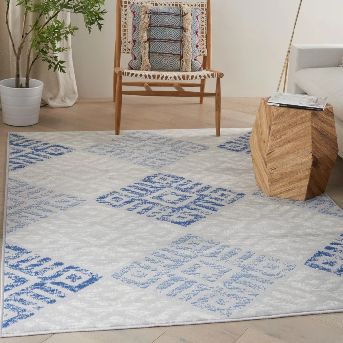 Nourison Whimsicle Area Rug WHS18-Grey Blue