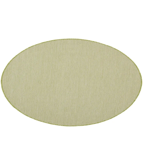 Nourison Courtyard Ivory Green COU01 4 ft. Round Rug