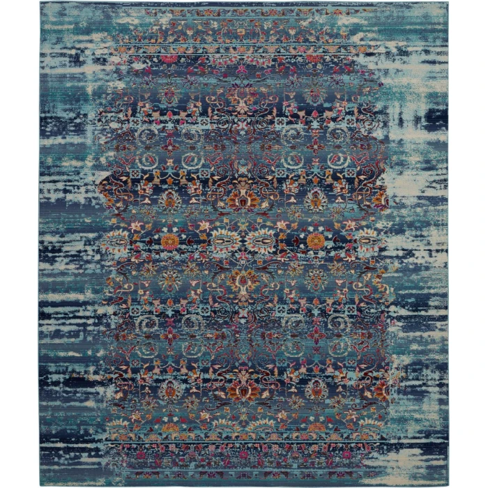 Nourison Vintage Kashan Area Rug VKA02-Blue