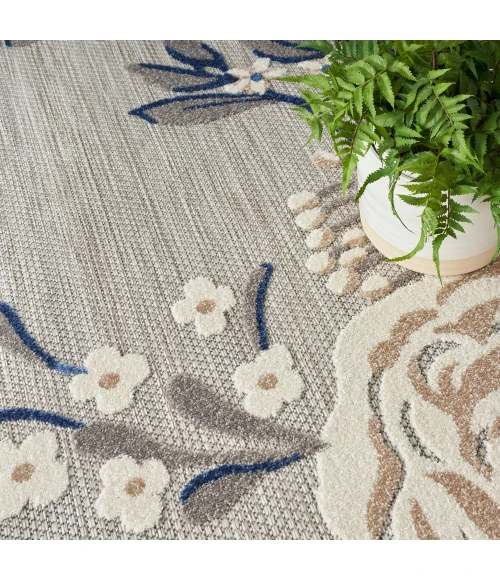 Nourison Aloha Area Rug ALH32 Blue Grey