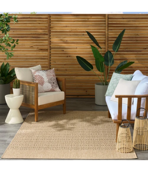 Nourison Tulum Taupe TLM01 4 ft. X 6 ft. Rect. Rug