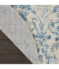 Nourison Jubilant Round Area Rug JUB09-Ivory Blue