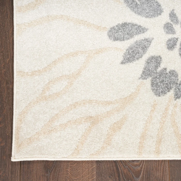 Nourison Passion Area Rug PSN17 Ivory Grey Blue 5'3" x 7'3"
