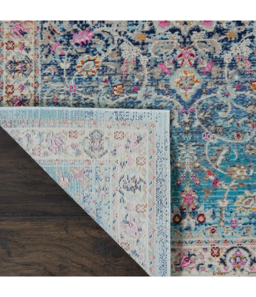 Nourison Vintage Kashan Runner Area Rug VKA01-Blue