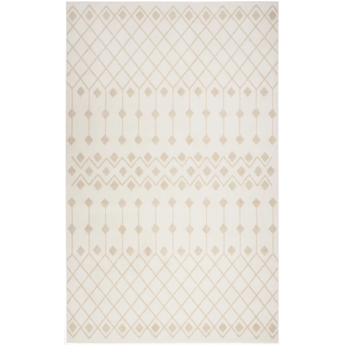 Nourison Grafix Ivory Beige GRF37 7 ft. 10 in. X 9 ft. 10 in. Rectangle Rug