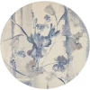 Nourison Home Somerset ST18 Ivory Blue 7 ft. 9 in. Round Area Rug