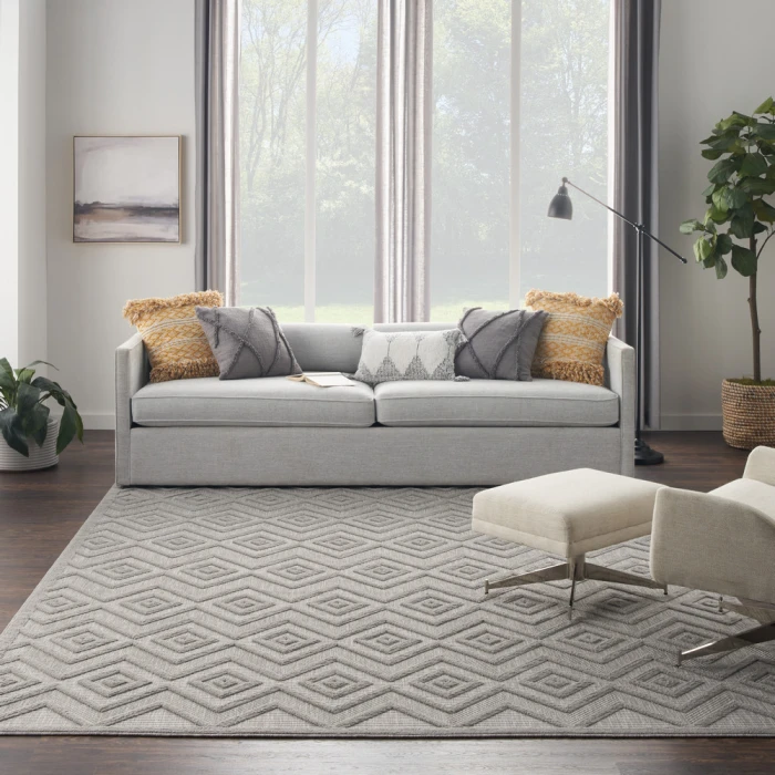 Nourison Versatile Area Rug NRV01 Silver Grey