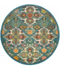 Nourison Allur Area Rug ALR03 Turquoise Ivory