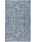 Nicole Curtis Machine Washable Series 1 Blue Grey SR107 2 ft. X 3 ft. 9 in. Rectangle Rug