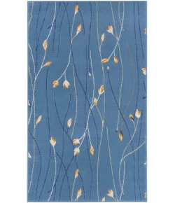 Nourison Home Grafix GRF15 Light Blue 3 ft. X 5 ft. Area Rug