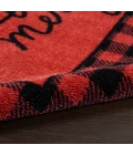 Nourison Accent Decor/Xmas Area Rug 102JP-Red