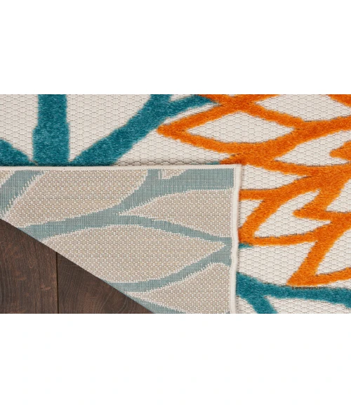 Nourison Aloha Turquoise/Multicolor ALH05 3 ft. X 5 ft. Rectangle Rug