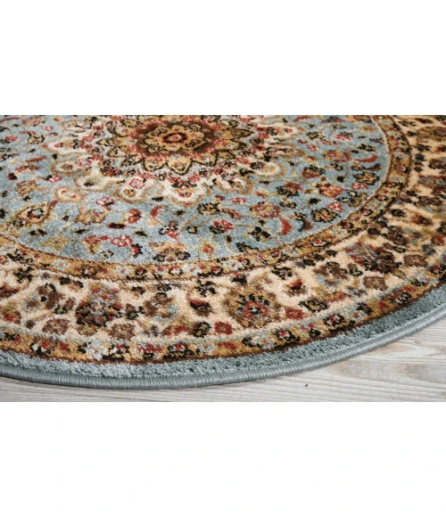 Nourison Delano Blue DEL04 3ft.4in. x Round Rug