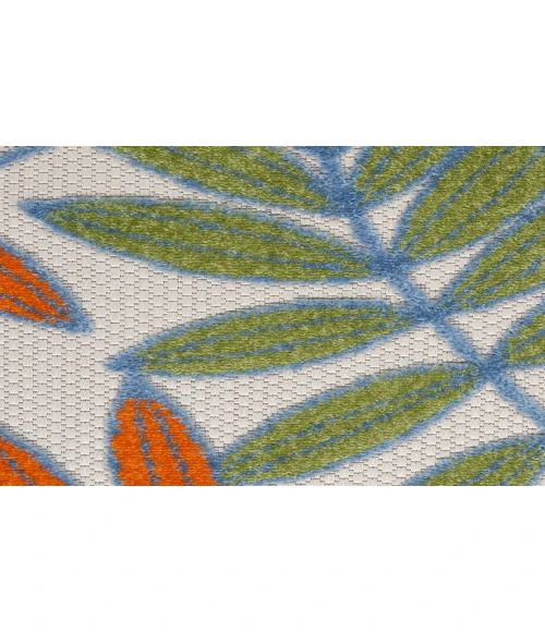 Nourison Aloha Ivory Multicolor ALH18 10 ft. X 14 ft. Rectangle Rug