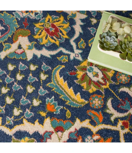 Nourison Allur Area Rug ALR03 Navy Multicolor