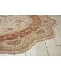 Nourison Home Heritage Hall Brown HE27 6ft. x Freeform Free Form Rug