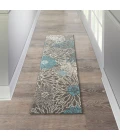 Nourison Passion Runner Area Rug PSN17-Charcoal/Blue