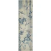 Nourison Home Somerset ST18 Ivory Blue 2 ft. 3 in. X 8 ft. Area Rug