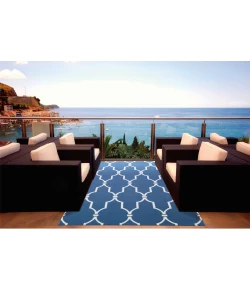 Nourison Home & Garden RS087 Navy 10 ft. X 13 ft. Area Rug