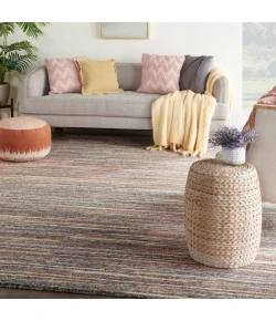 Nourison Home Plateau PAE01 Grey Flame 8 ft. 6 in. X 11 ft. 6 in. Area Rug