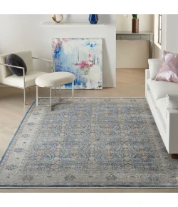 Nourison Home Starry Nights STN08 Light Blue 8 ft. X 10 ft. Area Rug