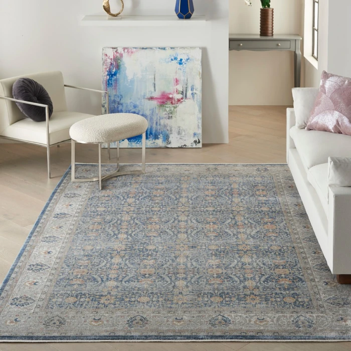 Nourison Starry Nights Area Rug STN08-Light Blue