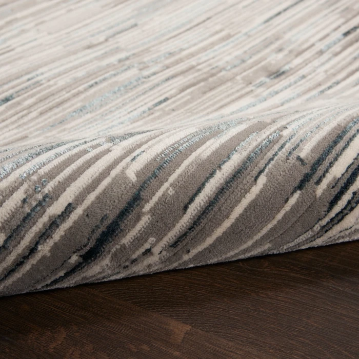 Michael Amini MA90 Uptown Runner Area Rug UPT01-Grey/Ivory
