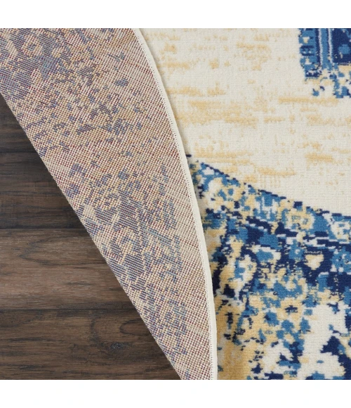 Nourison Grafix Round Area Rug GRF14-White