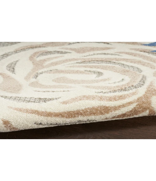 Nourison Aloha Blue Grey ALH32 2 ft. X 6 ft. Rectangle Rug