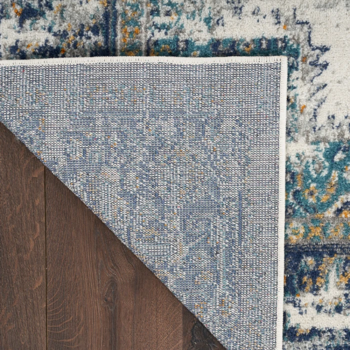 Nourison Passion Area Rug PSN03 Ivory/Grey/Blue
