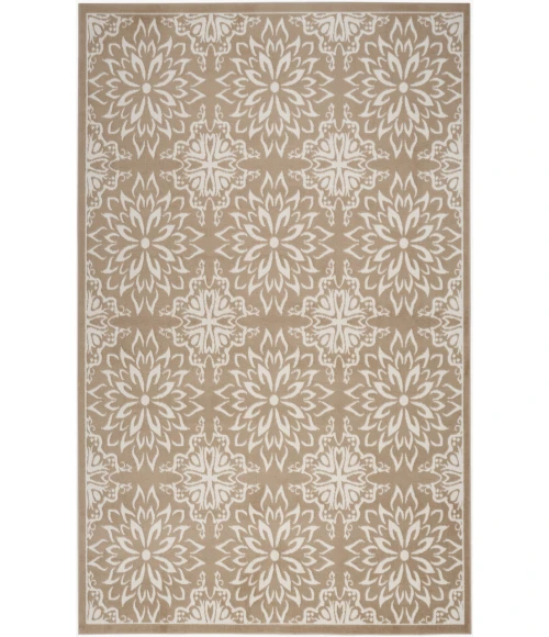 Nourison Jubilant Taupe JUB06 4 ft. X 6 ft. Rectangle Rug