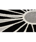 Nourison Aloha Black White ALH33 2 ft. X 6 ft. Rectangle Rug