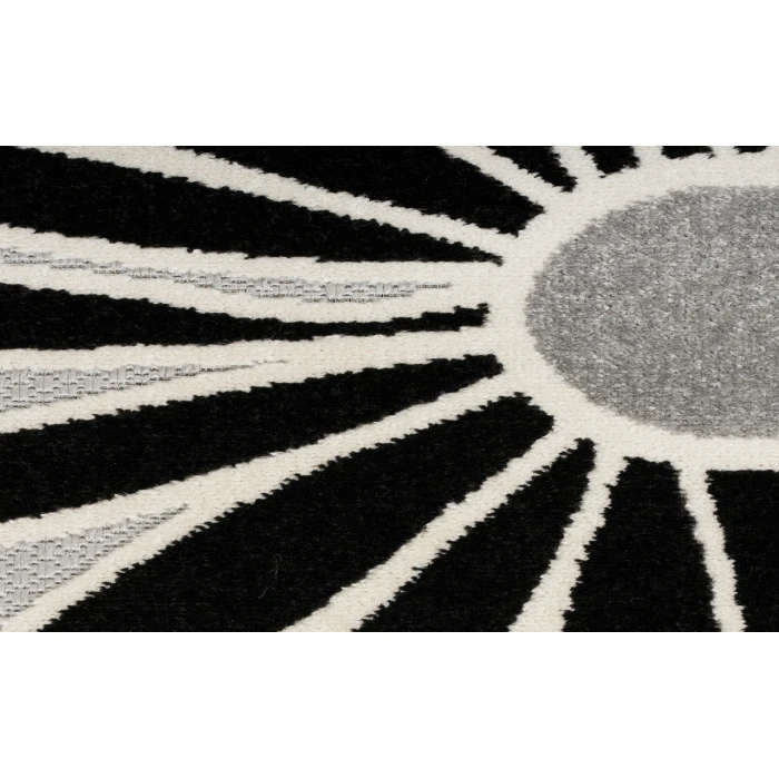 Nourison Aloha Black White ALH33 2 ft. X 6 ft. Rectangle Rug