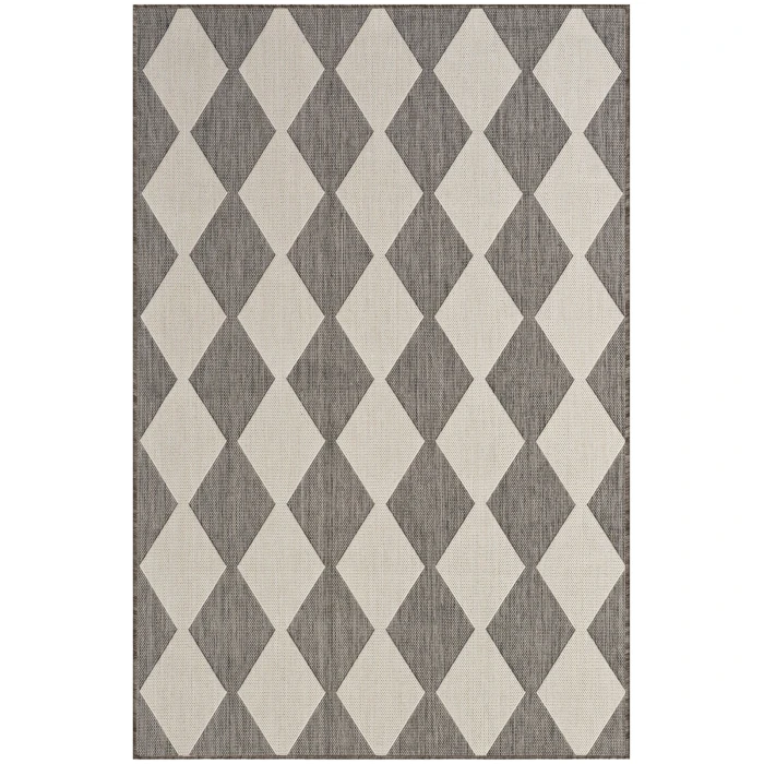 Nourison Positano Charcoal POS04 4 ft. X 6 ft. Rect. Rug