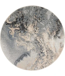 Nourison Home Maxell MAE08 Grey 3 ft. 10 in. Round Area Rug